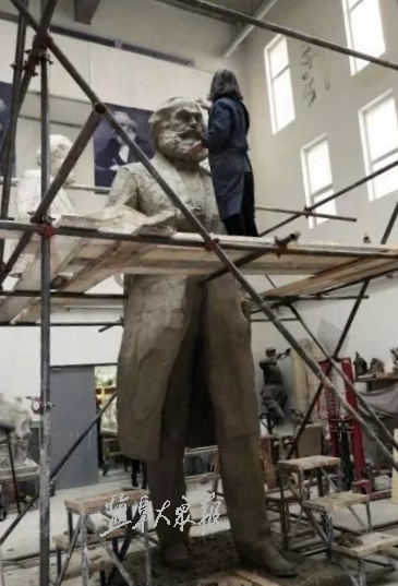 马克思雕像德国揭幕 系盐城人吴为山创作