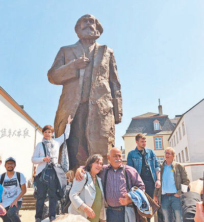 马克思雕像德国揭幕 系盐城人吴为山创作