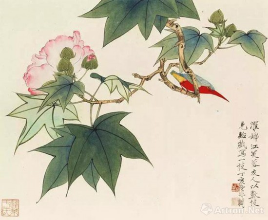 梅洁楼藏于非闇《花鸟册》现身中国嘉德春拍--书画--人民网