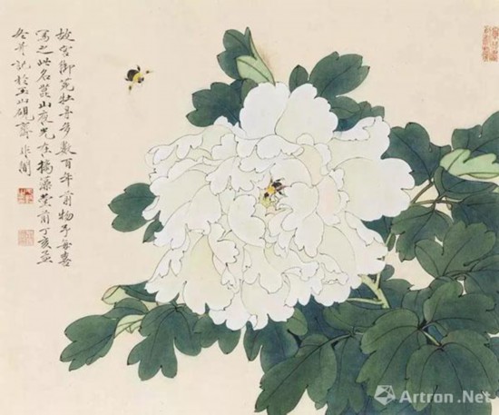 于非廠  花鳥冊頁 于非闇工笔花鸟画_北京