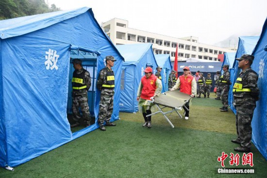 四川阿坝州举行2018年岷江流域自然灾害应急