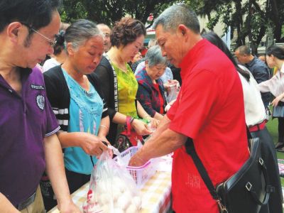 广安岳池县师范幼儿园义卖数字土鸡蛋