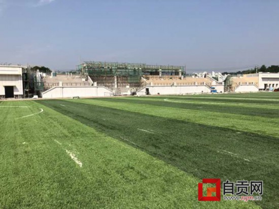 贡井老城区体育场即将完成升级改造 双层停车