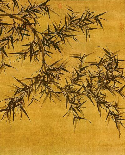 至宋代,文人感叹于竹子刚直,坚韧等优良品性,加以单独描绘,使水墨竹