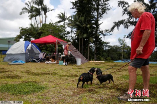 夏威夷火山持续喷发 疏散中心变动物园