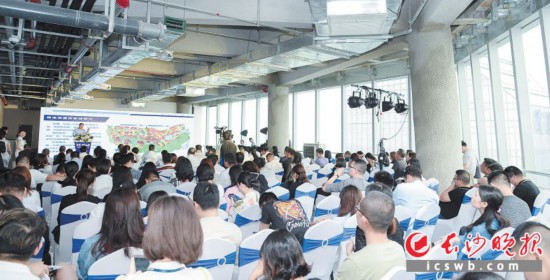 　　湖南湘江新区总部经济发展推进会现场吸引了众多企业主参加。