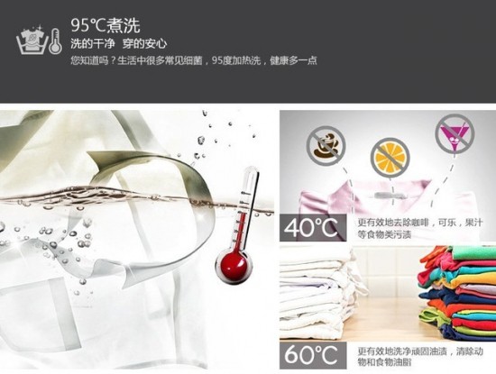 高温洗涤有效除菌呵护健康