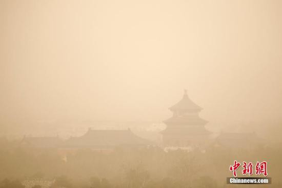 北京發布沙塵、大風藍色預警 陣風7級伴有揚沙
