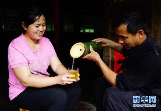 广西龙胜:竹酒飘香富农家