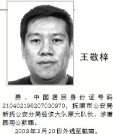 涉嫌职务犯罪和经济犯罪的部分外逃人员有关线