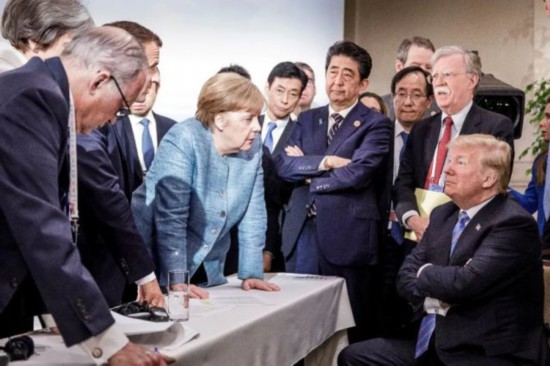 G7峰会不欢而散，各国“斗图”原来是为了这件事