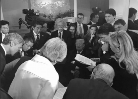 G7峰会不欢而散，各国“斗图”原来是为了这件事