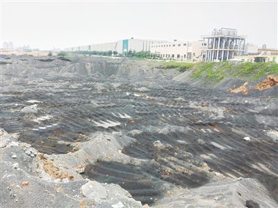 北海铁山港堆填百万吨冶炼废渣