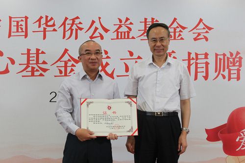 【圖2】萬立駿主席為捐贈方頒發捐贈証書