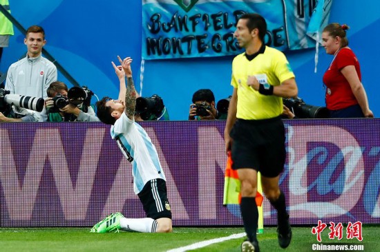 梅西罗霍建功!阿根廷2-1险胜尼日利亚出线