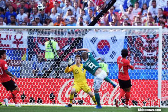 世界杯小组赛德国0-2负于韩国