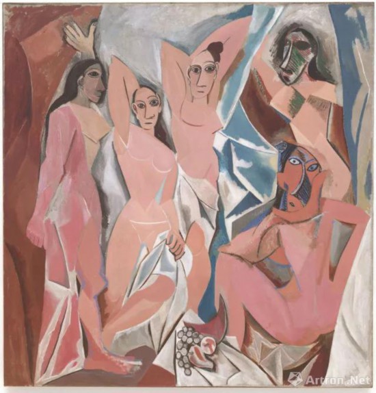 巴勃羅·畢加索，《亞維農的少女》（Les Demoiselles d’Avignon），1907