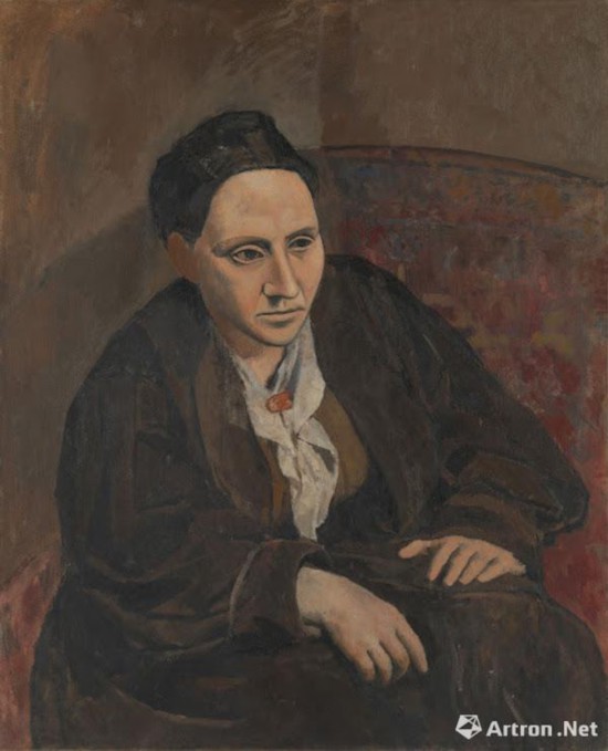 格特魯特·斯泰因(GertrudeStein)，畢加索，1905-6年