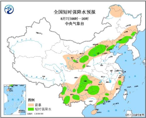 西北华北东北等地将有强对流天气 内蒙古局地有冰雹