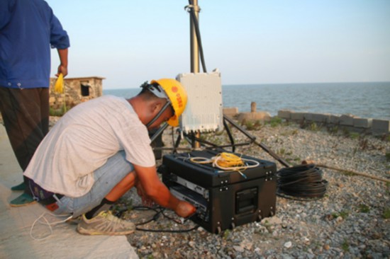 江苏灌云开山岛上建起移动4G基站 视频通话清晰不卡顿