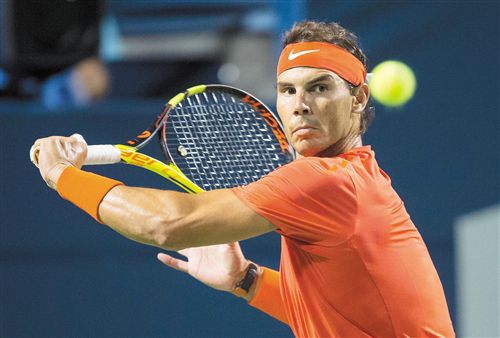 罗杰斯杯网球赛 纳达尔晋级半决赛