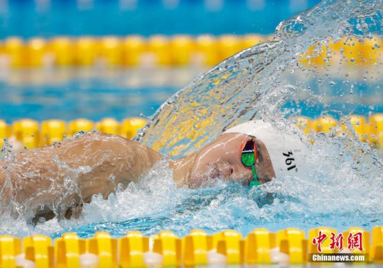 孙杨以绝对优势摘得亚运会男子400米自由泳金