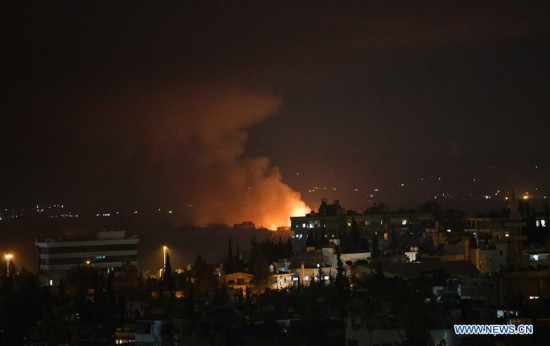 SYRIA-DAMASCUS-AIR BASE-EXPLOSION