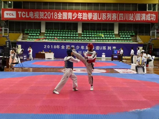 贵州省体育运动学校在2018年全国青少年跆拳