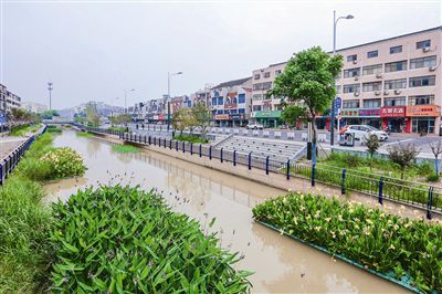 靖江八圩港打造河长制样板河道 成滨水风光带