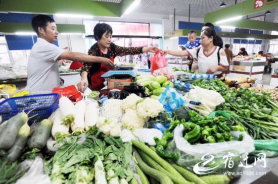 農貿市場大變樣 “菜籃子”滿載宿遷人的幸福事