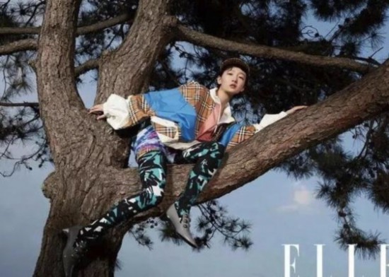 明星拍封面有多拼?周冬雨上树,杨颖剪寸头,魏