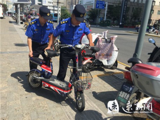 宿遷整治非機動車亂停放 違停將被拖移