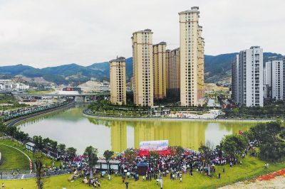福州闽清在梅溪流域综合整治中 打造景观新空间