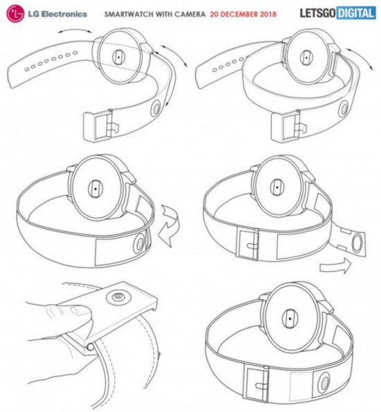 LG智能手表新专利：表带安装摄像头可查食物热量