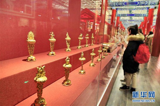#(社会)(1)故宫举办“贺岁迎祥——紫禁城里过大年”展览