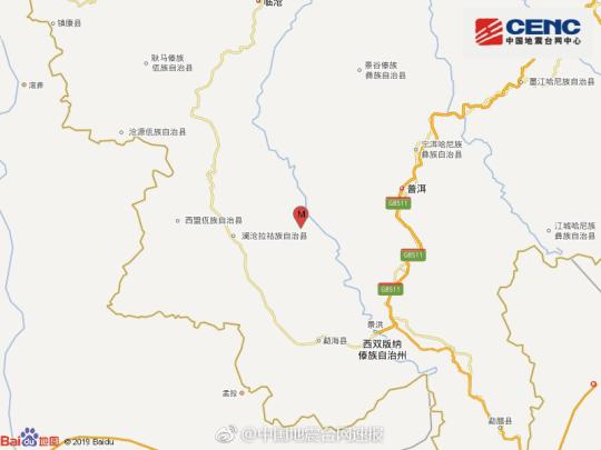 云南澜沧县发生3.1级地震 暂无人员伤亡报告 云南澜沧县发生3.1级地震 暂无人员伤亡报告