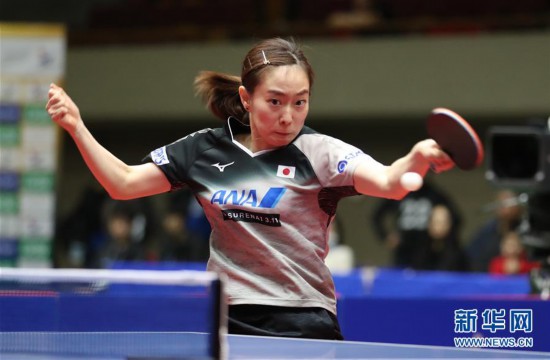 （體育）（5）乒乓球——亞洲杯女單半決賽：陳夢勝石川佳純 