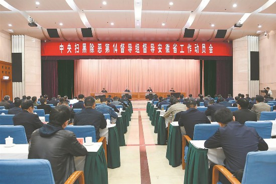 中央扫黑除恶第14督导组督导安徽省工作动员