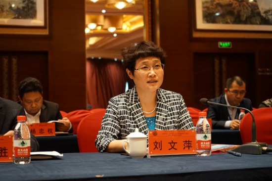 秦皇岛市委常委,组织部部长,统战部部长刘文萍致辞