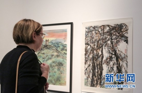 澳大利亚迪肯大学举行中国画展