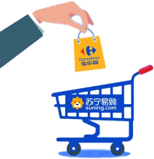 苏宁易购发布公告称将收购家乐福中国80%股份于6月23日