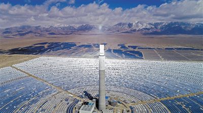 熔盐塔式太阳能电站的工作原理是什么