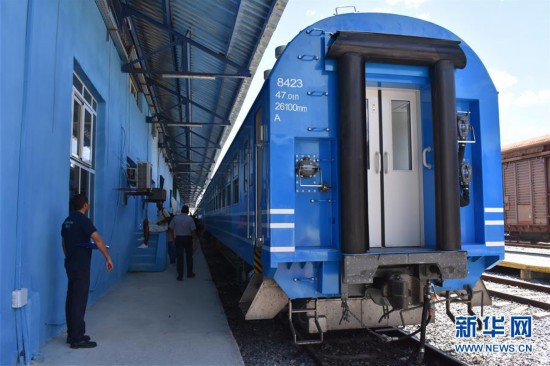 （國際·圖文互動）（1）中國列車在古巴正式運行