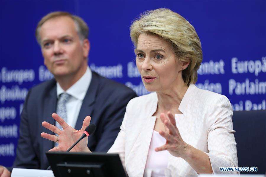 FRANCE-STRASBOURG-EUROPEAN COMMISSION-VON DER LEYEN-PRESIDENT-ELECT