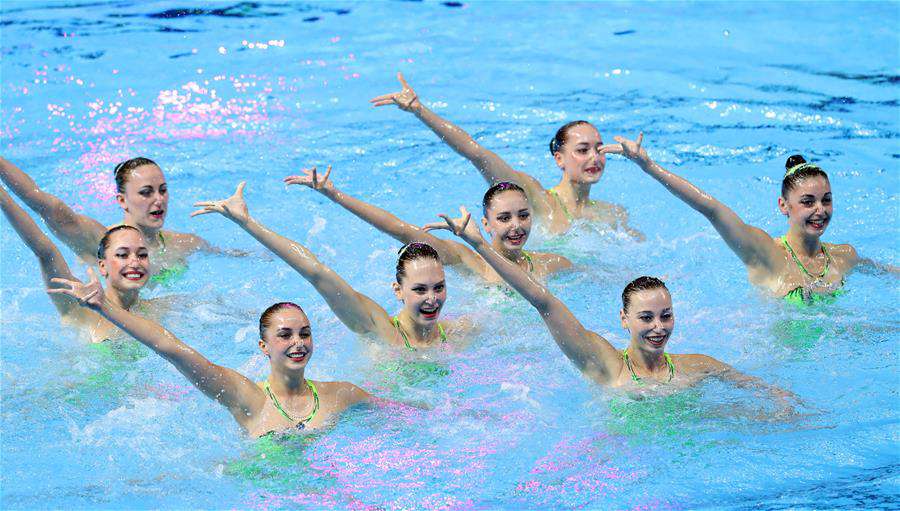 (SP)SOUTH KOREA-GWANGJU-FINA WORLD CHAMPIONSHIPS-ARTISTIC SWIMMING-WOMEN'S TEAM TECHNICAL FINAL