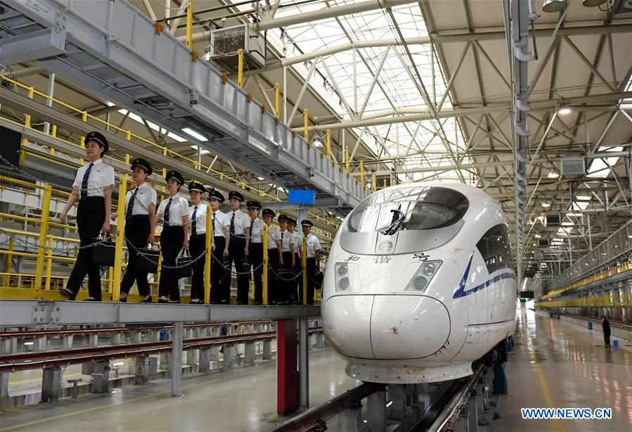 CHINA-SHAANXI-FEMALE BULLET TRAIN DRIVERS (CN)