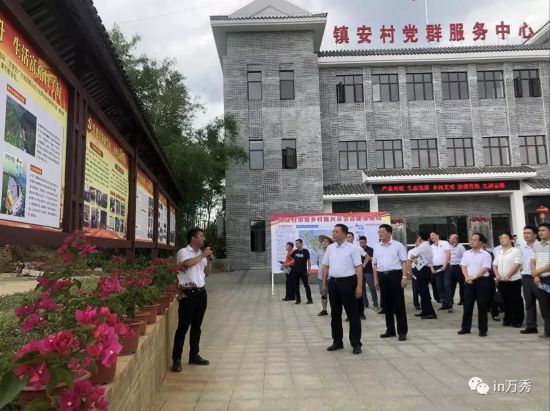 蔣海東率隊到夏郢鎮現場觀摩梧州市鄉村振興示范點（鎮安村）建設情況