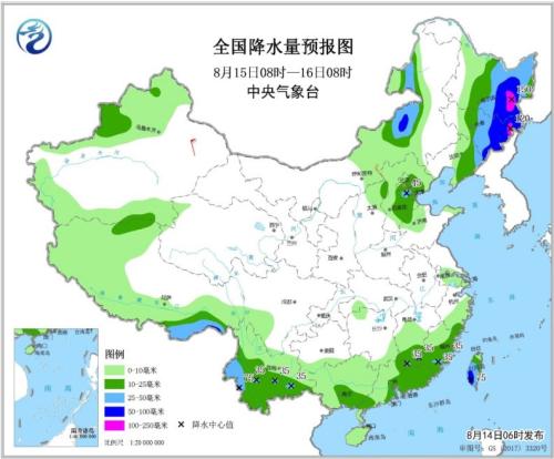 未来三天东北部分地区有强降雨南方大部有高温