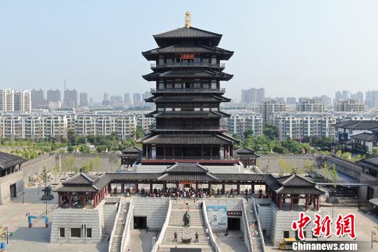 航拍苏北泗洪“古徐阁”