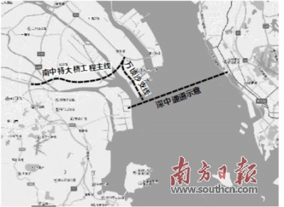 广州南沙将建高速公路连接深中通道